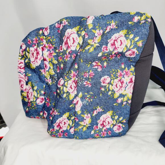 Trans By Jansport  Pink Floral Rose Big Student College Backpack Lots of Pockets - Picture 10 of 15
